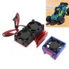 ESC Cooling Fan and Motor Cooling Fan Dual Fan Set for Slash 4x4 1/10 for Rustler 4x4 Stampede 4X4 for Hoss 4x4 for Velineon 3s (Red) view 4