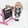 14.5 inch Doll Outfit-School Plaid Jumper include Blouse and Matching Headband/Add on Option: Sock and Shoe (Doll is not included) (Jumper,White Sock,Matte Shoe, Plaid 50) view 2