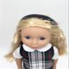 14.5 inch Doll Outfit-School Plaid Jumper include Blouse and Matching Headband/Add on Option: Sock and Shoe (Doll is not included) (Jumper,White Sock,Matte Shoe, Plaid 50) view 3