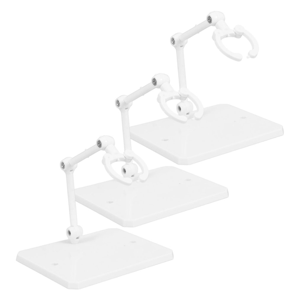 ABOOFAN 3pcs Adjustable Action Figure Display Racks Sturdy Assembly Stands for Desktop Use for Dolls and Models Lightweight and Portable Design