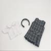 14.5 inch Doll Outfit-School Plaid Jumper include Blouse and Matching Headband/Add on Option: Sock and Shoe (Doll is not included) (Jumper,White Sock,Matte Shoe, Plaid 42) view 4