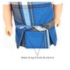 14.5 inch Doll Outfit-School Plaid Jumper include Blouse and Matching Headband/Add on Option: Sock and Shoe (Doll is not included) (Jumper,White Sock,Matte Shoe, Plaid 73) view 4