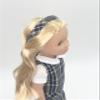 14.5 inch Doll Outfit-School Plaid Jumper include Blouse and Matching Headband/Add on Option: Sock and Shoe (Doll is not included) (Jumper Only, Plaid 42) view 4