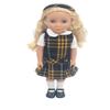 14.5 inch Doll Outfit-School Plaid Jumper include Blouse and Matching Headband/Add on Option: Sock and Shoe (Doll is not included) (Jumper,White Sock,Matte Shoe, Plaid 2V) view 1