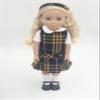 14.5 inch Doll Outfit-School Plaid Jumper include Blouse and Matching Headband/Add on Option: Sock and Shoe (Doll is not included) (Jumper,White Sock,Matte Shoe, Plaid 2V) view 2