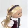 14.5 inch Doll Outfit-School Plaid Jumper include Blouse and Matching Headband/Add on Option: Sock and Shoe (Doll is not included) (Jumper,White Sock,Shiny Shoe, Plaid 91) view 4