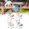 Fxzqgnh 4Pcs Mini Shopping Cart Supermarket Toy Decorative Ornament Fun Stationery view 3