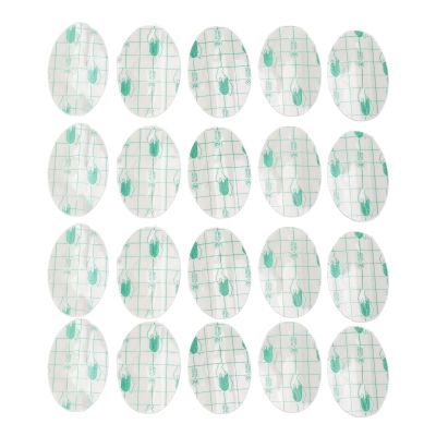 20pcs Ear Muff Cover Hypoallergenic Oval Shape PE Shower Ear Sticker For Shower Baby Ear Muff Patch