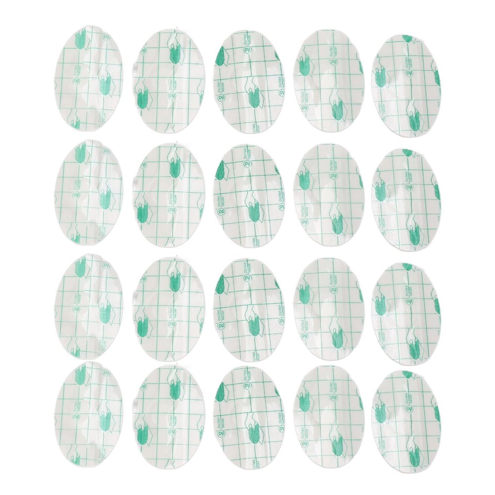 20pcs Ear Muff Cover Hypoallergenic Oval Shape PE Shower Ear Sticker For Shower Baby Ear Muff Patch