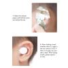 20pcs Ear Muff Cover Hypoallergenic Oval Shape PE Shower Ear Sticker For Shower Baby Ear Muff Patch view 2