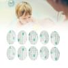 20pcs Ear Muff Cover Hypoallergenic Oval Shape PE Shower Ear Sticker For Shower Baby Ear Muff Patch view 4