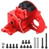 Aluminum Transmission Case Gearbox with Motor Plate and Arm Mounts Upgrade Parts for 1/10 Slash 2WD Rustler Stampede Bandit 2WD RC Car, Replacement of 3691/A view 1