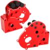 Aluminum Transmission Case Gearbox with Motor Plate and Arm Mounts Upgrade Parts for 1/10 Slash 2WD Rustler Stampede Bandit 2WD RC Car, Replacement of 3691/A view 3