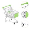 Fxzqgnh Kids Shopping Cart Push Cart Children Toy Decorative Ornament Gift Stationery Funny Desk Organizer Mini, Green view 2