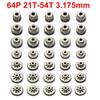 StiNGZjdM 1PCS 64P 21T 24T 25T 26T 28T 30T 32T 35T 39T 40T 42T 45T 48T 52T 54T 3.175mm Metal Pinion Gear Motor Gear for 1/10 RC Model Car(29T) view 2