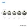 StiNGZjdM 1PCS 64P 21T 24T 25T 26T 28T 30T 32T 35T 39T 40T 42T 45T 48T 52T 54T 3.175mm Metal Pinion Gear Motor Gear for 1/10 RC Model Car(29T) view 3