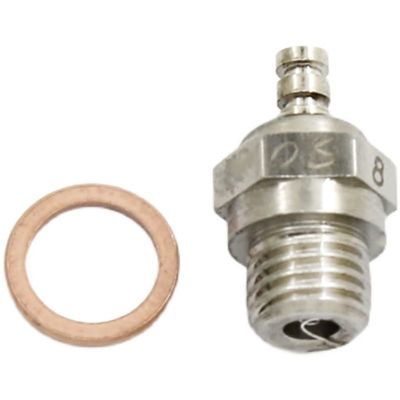 StiNGZjdM 1/2/5/10PCS Compatible with OS Engine Glow Plug OS8 No.8 O.S. OS8 Plug N Glow Plugs Compatible with OS Engine RC Car(10 Pieces)