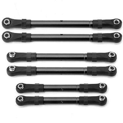 StiNGZjdM 1Set Metal Turnbuckles Pull Rod Link Rod Steering Rod Set Compatible with TRX Compatible with Slash Compatible with Hoss Compatible with Rustler Compatible with Stampede 4x4 1/10 RC Car Upgr