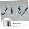VICASKY 1set Newborn Nail Clipper Ergonomic Grooming Kit Non- Handle Curved Blades Rounded Nail File for Safe Easy Use Portable Lightweight view 3
