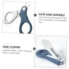 VICASKY 1set Newborn Nail Clipper Ergonomic Grooming Kit Non- Handle Curved Blades Rounded Nail File for Safe Easy Use Portable Lightweight view 4