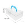 Abaodam Large Capacity Mahjong Storage Box Elegant Plastic Mahjong Organizer with Interior Padding Portable Tile Holder for Mahjong Games Versatile Use Stylish Chinese Mahjong Case for Home view 2