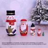 Nurnesy Round Glossy Nesting Dolls, Handmade Christmas Decorative Ornaments for Festive Gifts with Snowman, Father Christmas, Christmas Tree, Home Furnishings view 4