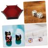 Abaodam Dice Tray Box Portable Pu Storage Collapsible Dice Holder Stylish Home Decor view 3
