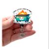 This Little Light of Mine, Dumpster Fire Acrylic Badge, Funny Badge Reel, Retractable Badge Reel With Swivel Clip and Extra-Long 34 inch cord, I'm Gonna Let it Shine view 1