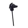 JunZheHub Interactive Stick Horse for Kids, Riding Toy with Pole for Outdoor and Indoor Activities, Black view 1