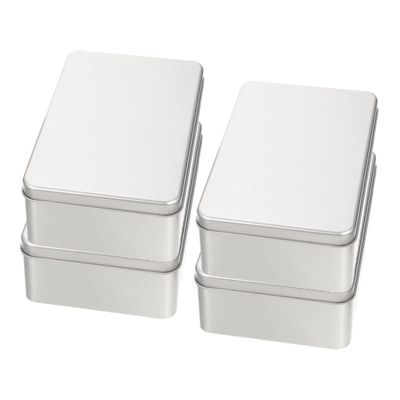 BEBEMOKO 4pcs Dice Storage Box with Liners Iron Dice Organizer for Rpg Games Scratch-resistant Case