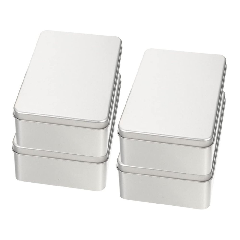 BEBEMOKO 4pcs Dice Storage Box with Liners Iron Dice Organizer for Rpg Games Scratch-resistant Case