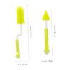 MOBUTOFU Silicone Bottle Brush Rotation Brush for Feeding Milk Bottle Cleaner Kit view 2