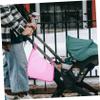 GARVALON 2pcs Adjustable Strap Mesh Stroller Storage Bag Stroller Hooks Diaper Bags Portable view 4