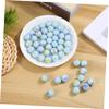 Alasum 16mm Milk Patterned Glass Marbles 50pcs Bulk Set Kids Marble Games Smooth Safe Craft Beads view 4