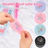 4pcs Handmade Soft Cookie Squishy Silicone Stress Relief Squishy Toy Pink Cookie Dessert Kawaii Squishies Fidget Toy Stress Relieving Fur Ball OPP Packaging Gifts (4pcs) view 2