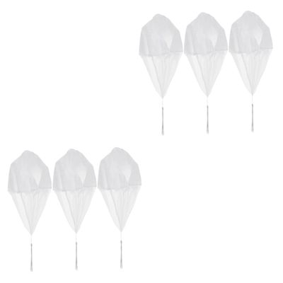 KONTONTY 6pcs Boy Girl Parachute Playthings String Fun Outdoor Flying Toys for Boys and Girls Enhances Manipulation and Thinking Skills for Sharing and Travel Activities