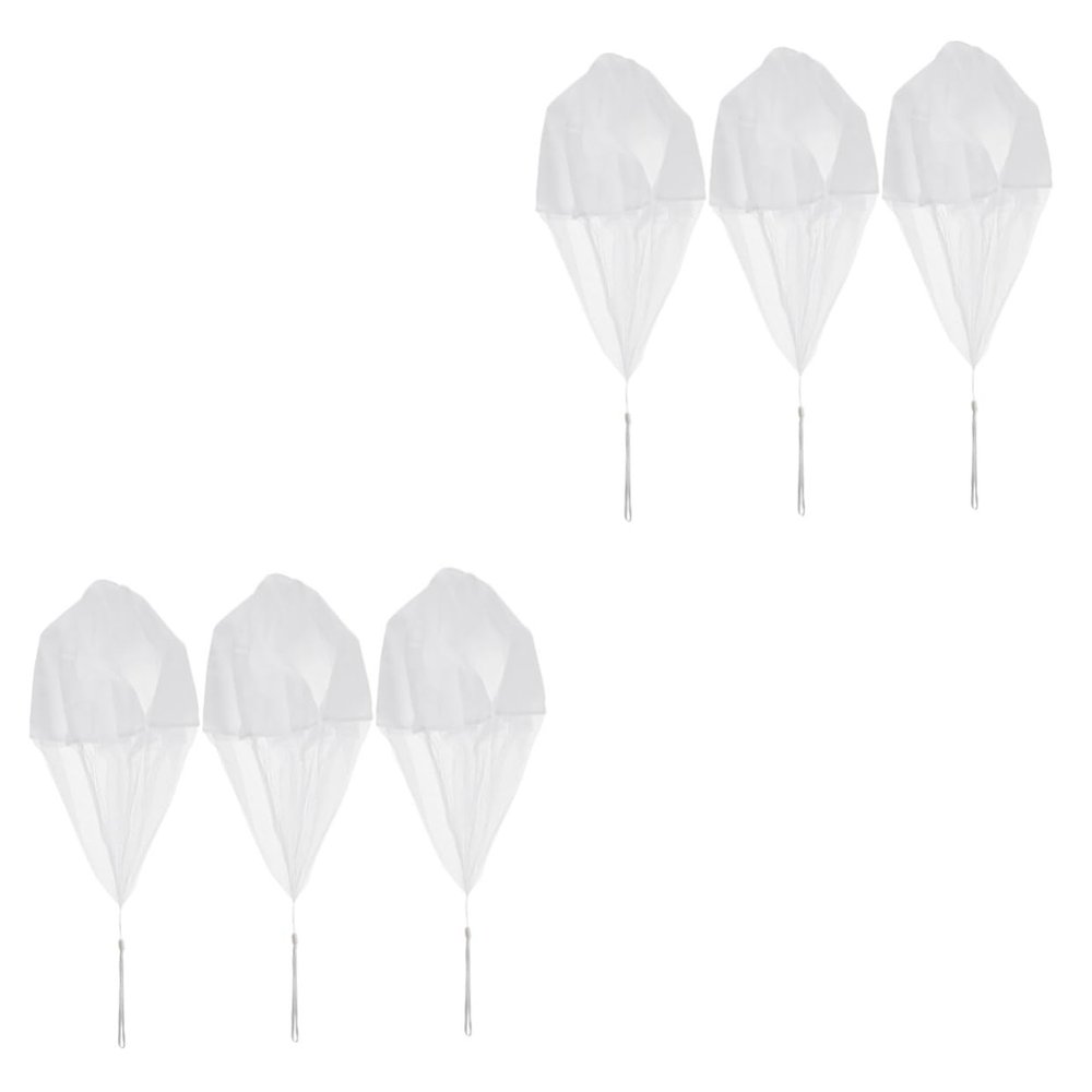 KONTONTY 6pcs Boy Girl Parachute Playthings String Fun Outdoor Flying Toys for Boys and Girls Enhances Manipulation and Thinking Skills for Sharing and Travel Activities