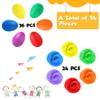Augshy 60 Pcs Egg Shaker Musical Instruments for Kids, 36 Packs Maracas Eggs with 24 Packs Dance Scarves for Kids Music Learning Birthday Gifts Christmas Easter Party Favors view 3