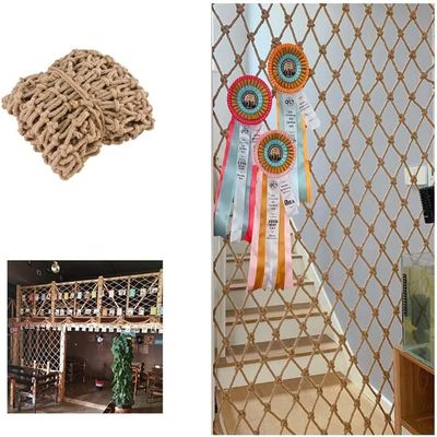 TZLGMDER Children's Climbing net Safety Net for Kids, Hemp Safety Net Children Autumn Safety Net Hemp Rope Net Insulation Net Indoor Outdoor Climbing Swing Balcony(3m*5m)