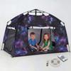 Kids Play Tent-Portable Playhouse Children House -Easy Set up Indoor Outdoor with Carry Bag for Kids-Light Strip Design for Night use -Space for Children and Parents-Birthday (Galaxy) view 1