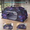 Kids Play Tent-Portable Playhouse Children House -Easy Set up Indoor Outdoor with Carry Bag for Kids-Light Strip Design for Night use -Space for Children and Parents-Birthday (Galaxy) view 3