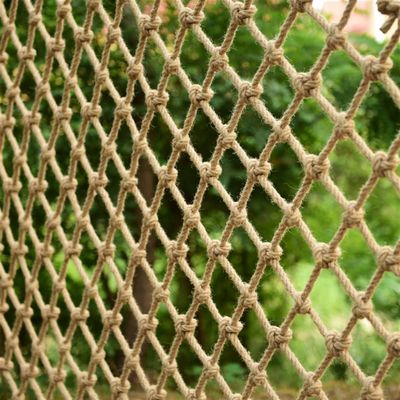 TZLGMDER Children's Climbing net Plants Fence Hemp Rope Netting Children Swing Climbing Safety Net Balcony Railing Protective Net Playground Hammock Cargo Net(2m*2m)