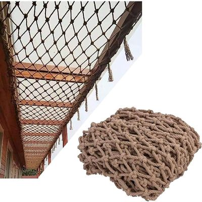 TZLGMDER Children's Climbing net Hemp Rope Safety Net Stairs Balcony Net Treehouse Climbing Woven Rope Truck Cargo Trailer Netting Playground Child Safety Netting(2m*2m)