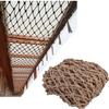 TZLGMDER Children's Climbing net Hemp Rope Safety Net Stairs Balcony Net Treehouse Climbing Woven Rope Truck Cargo Trailer Netting Playground Child Safety Netting(2m*2m) view 1