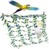 Children's Climbing net Climbing Rope Ladder, Bird Twine Swing Net, Bird Rope Climbing Net with 4 Hooks, Abundant Habitat and Play view 1
