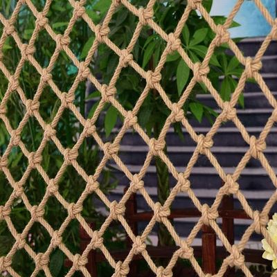 TZLGMDER Children's Climbing net Safety Net Stair Balcony Railing Interior Decoration Treehouse Swing Fence Netting Plants Climbing Ruck Trailer Cargo Net(2m*3m)