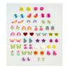 30 Pairs Stick On Earrings - Little Girls Sticker Earrings Self-Adhesive Butterfly Sticky Earring Gem Stickers For Kids (Butterfly) view 3
