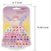 30 Pairs Stick On Earrings - Little Girls Sticker Earrings Self-Adhesive Butterfly Sticky Earring Gem Stickers For Kids (Butterfly) view 4