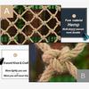TZLGMDER Children's Climbing net Outdoor Climbing Net, Tree House Accessories Playground Terrace Fence Rope Net Suitable for Outdoor Activities(3 * 4m(9.9 * 12.12ft)) view 2