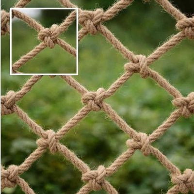 TZLGMDER Children's Climbing net Rope Net Climbing Treehouse Safety Net Railing Decorative Net Cargo Net Swingset Fence Hemp Rope Net Playground Hammock(1m*3m)